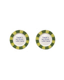Frida Green Dessert Plate Set-Of-Two