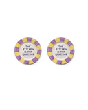 Pipa Lilac/Yellow Dessert Plate Set-Of-Two