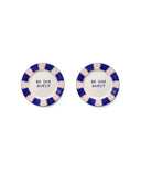 Pipa Pink/Blue Dessert Plate Set-Of-Two