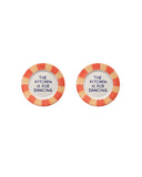 Frida Orange Dessert Plate Set-Of-Two
