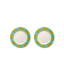 Pipa Green/Acqua Dinner Plate Set-Of-Two