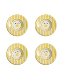 Loulou Yellow Pasta Plates Set-Of-Four