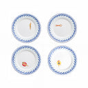 SPF26 Waves Dessert Plates Set X 4